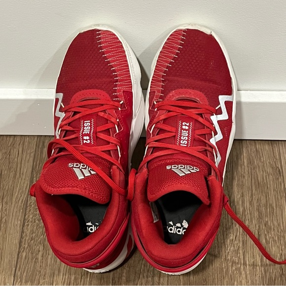Adidas D.O.N. Issue 2 Red/White Men's Basketball Sneaker Size 10 - Picture 10 of 10